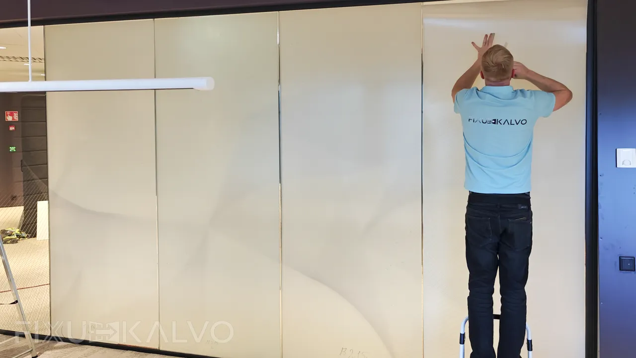 Älykalvojen asennusta Arkin toimistossa Keilaniemessä