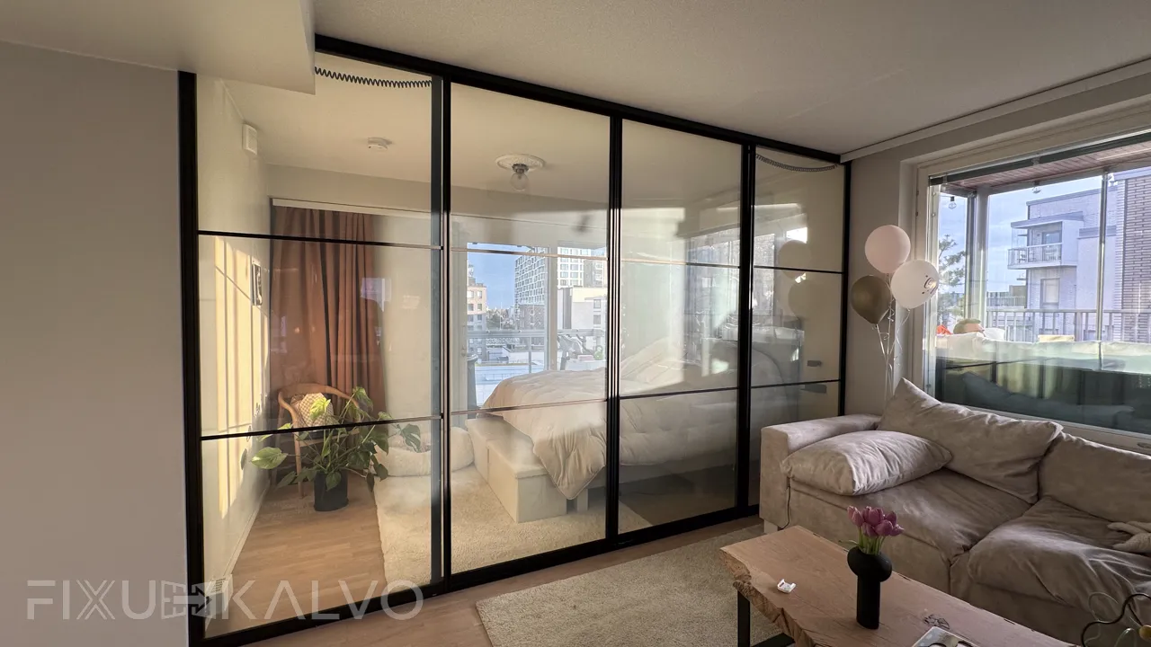 Älykalvot asennettu liukuoviin